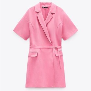 Zara Pink Blazer Dress